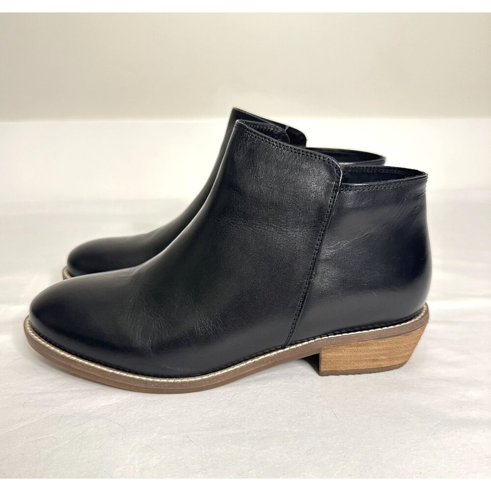 Soft Walk Rocklin 2.0 Boots Womens 7.5 Black Leather Comfort Bootie